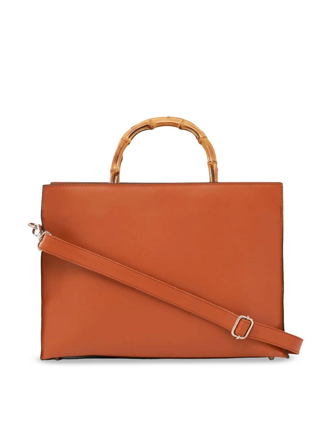 mistry leather oversized structured handheld bag