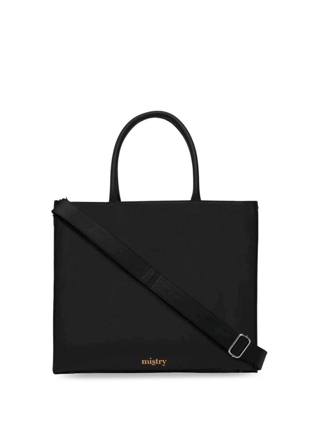 mistry oversized leather structured handheld bag