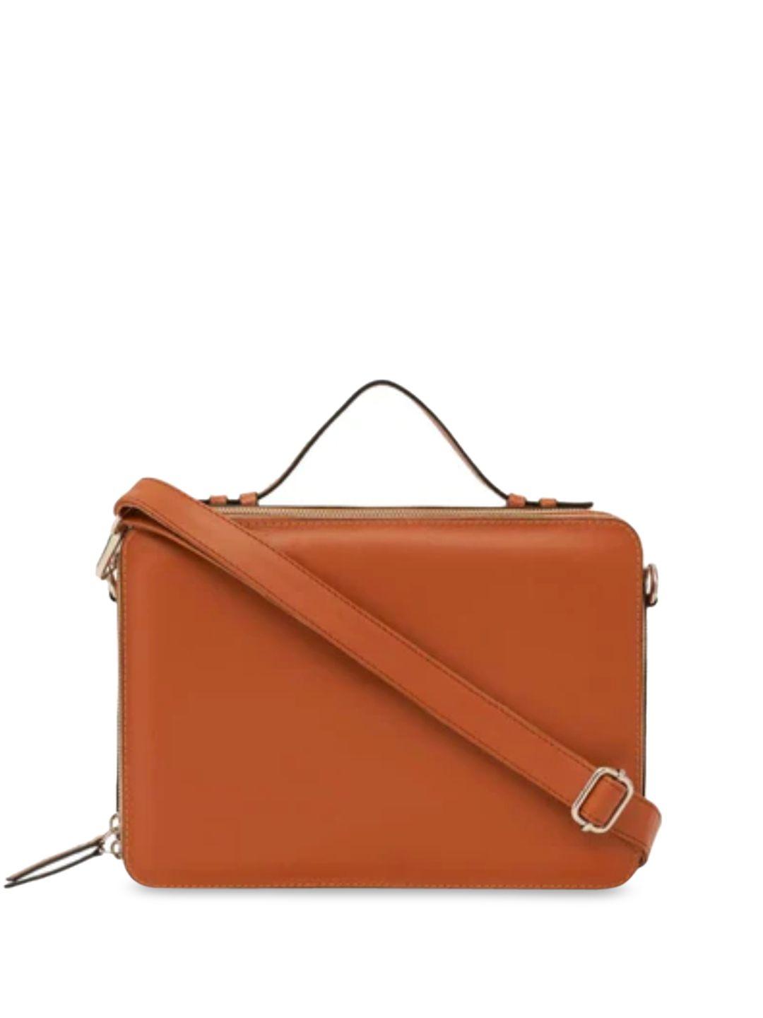 mistry structured leather satchel