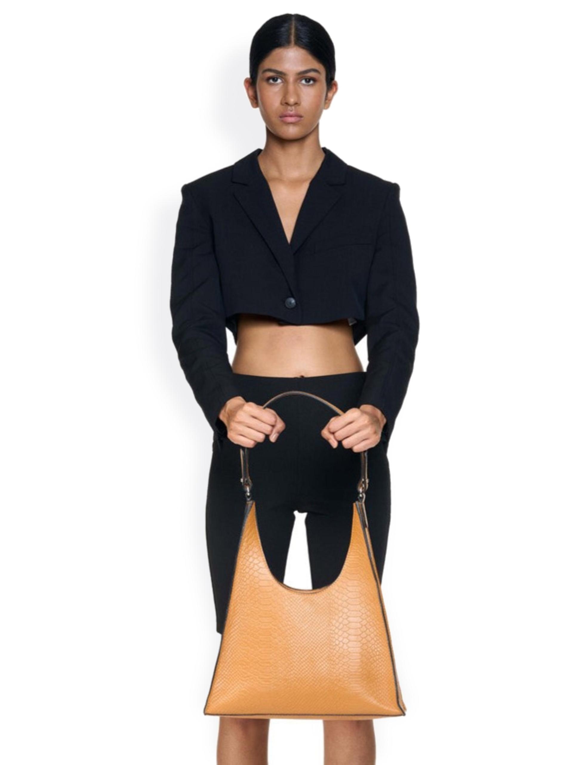 mistry textured leather oversized structured tote bag