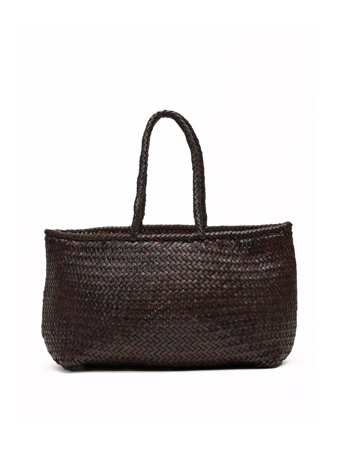 mistry textured structured leather handheld bag