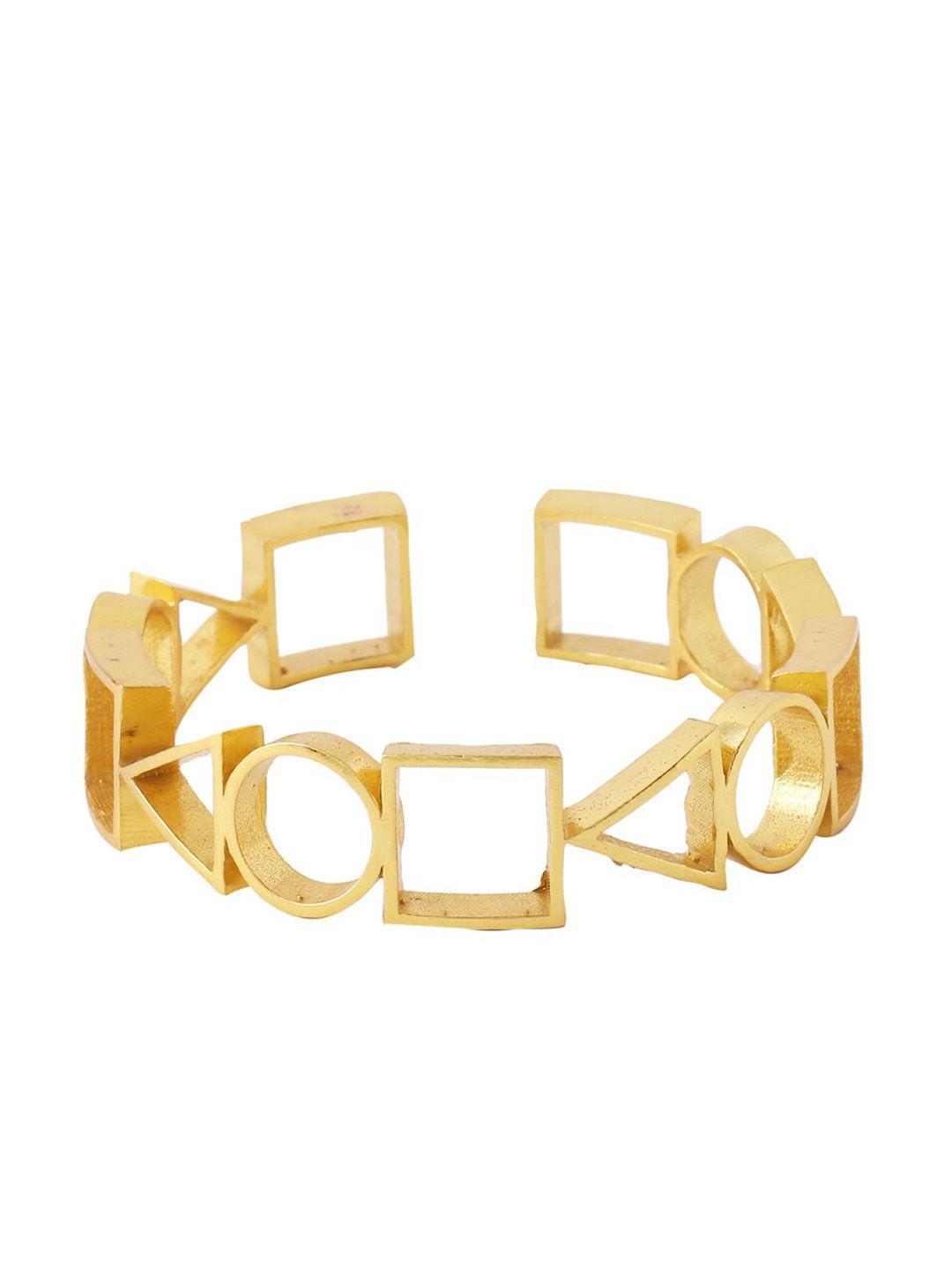 mitali jain gold-plated cuff bracelet