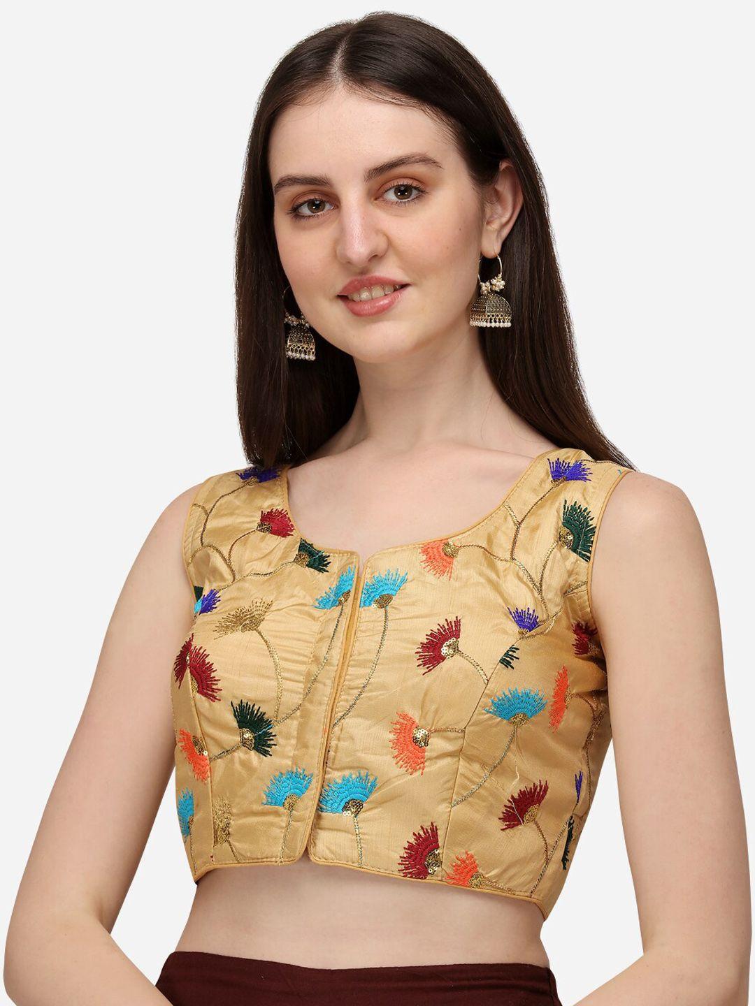 mitera embroidered sequences silk saree blouse