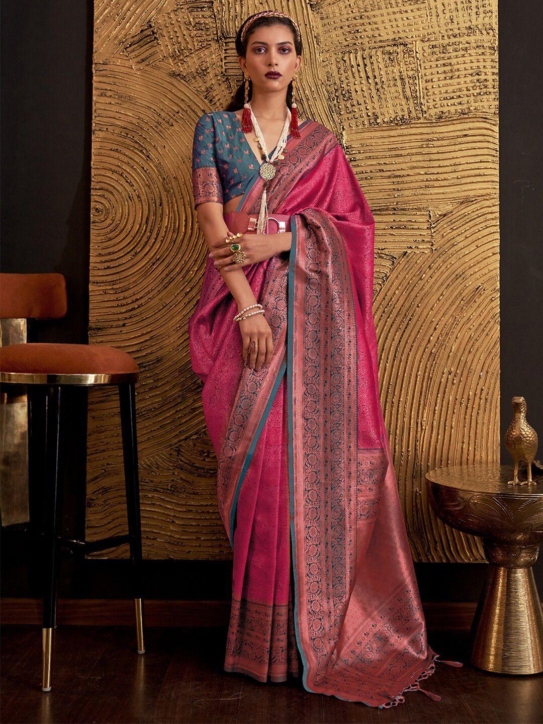 mitera  silk blend banarasi saree