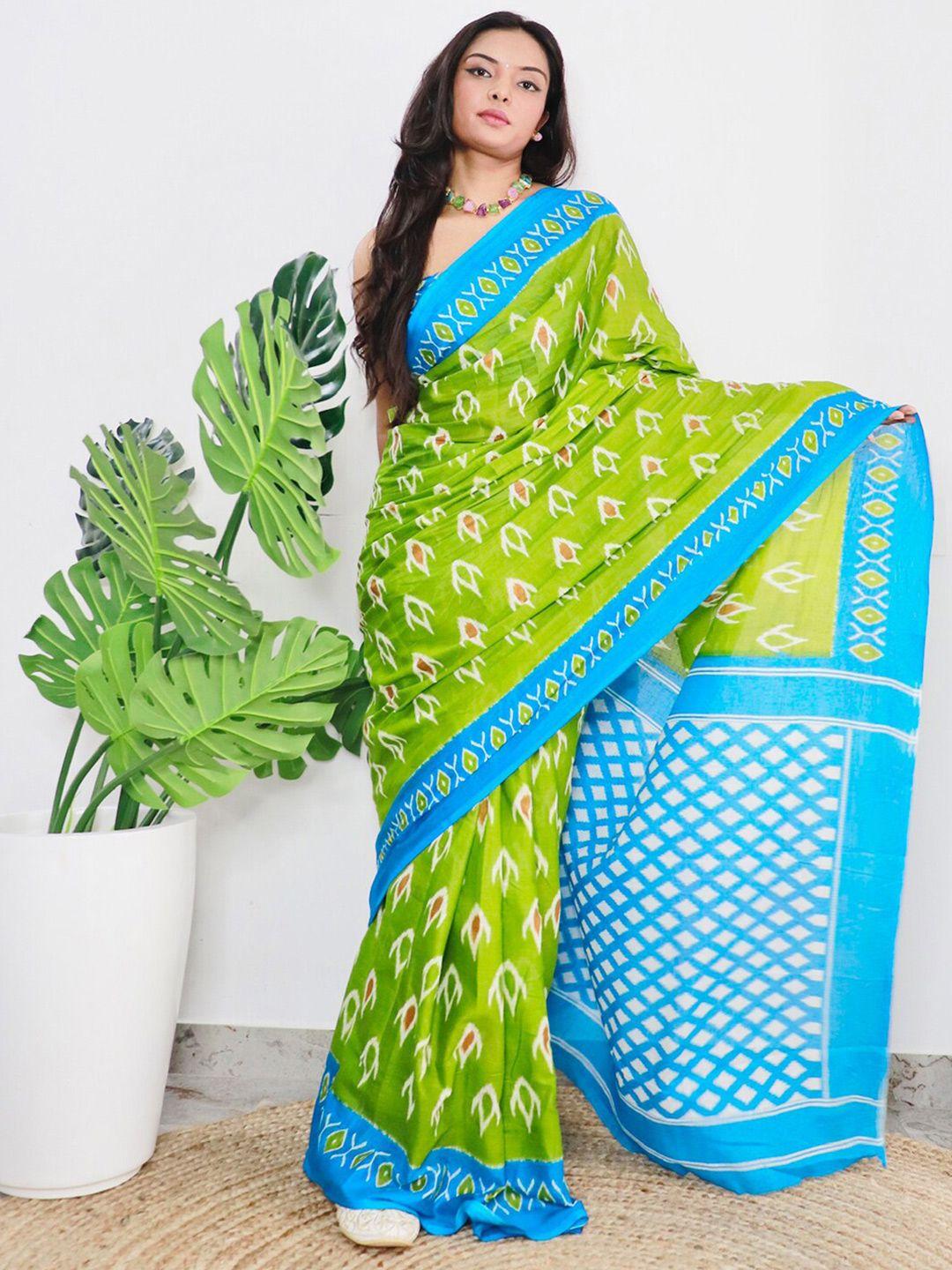 mitera abstract printed saree