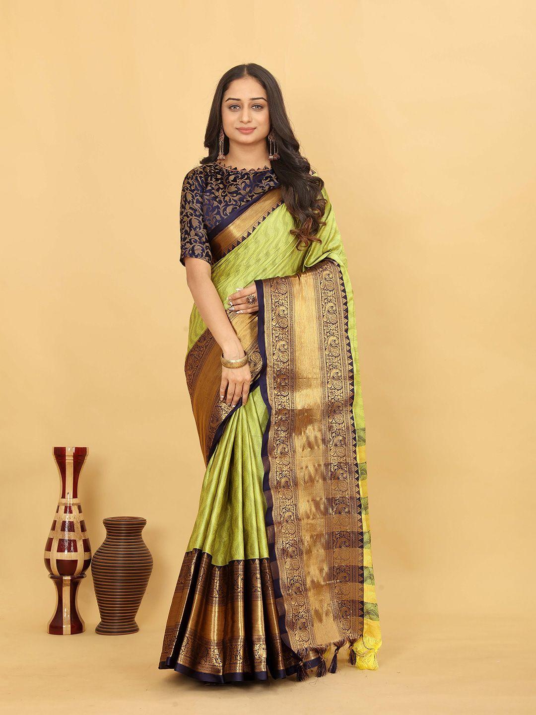 mitera abstract woven design zari banarasi saree