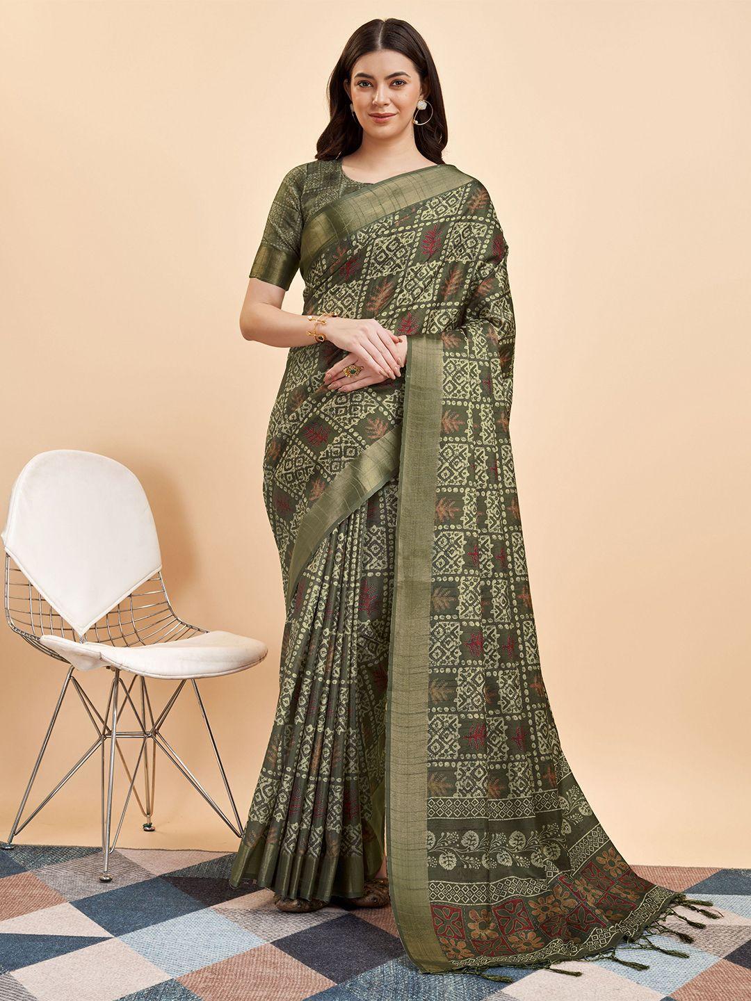 mitera checked schiffli pure silk saree