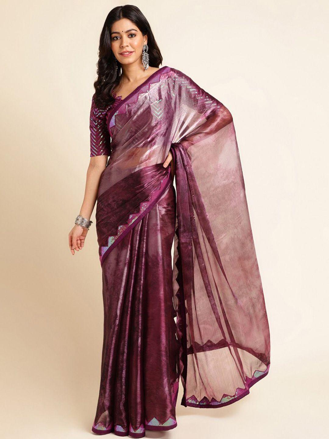 mitera embellished organza saree