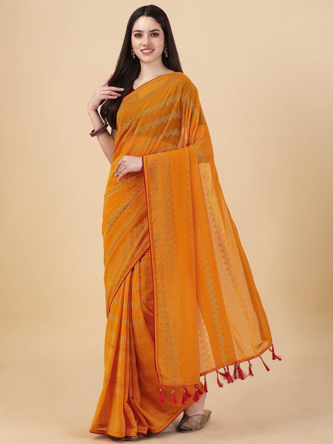 mitera embroidered banarasi saree