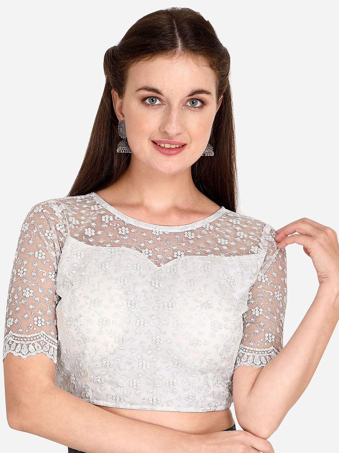 mitera embroidered saree blouse
