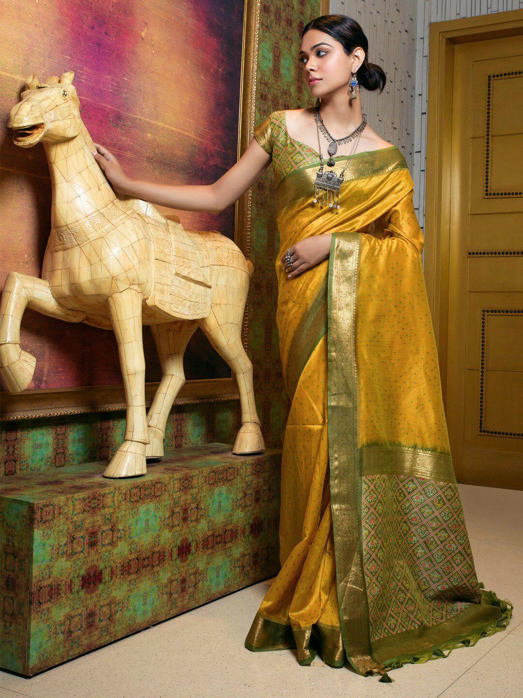 mitera ethnic motifs designer banarasi saree