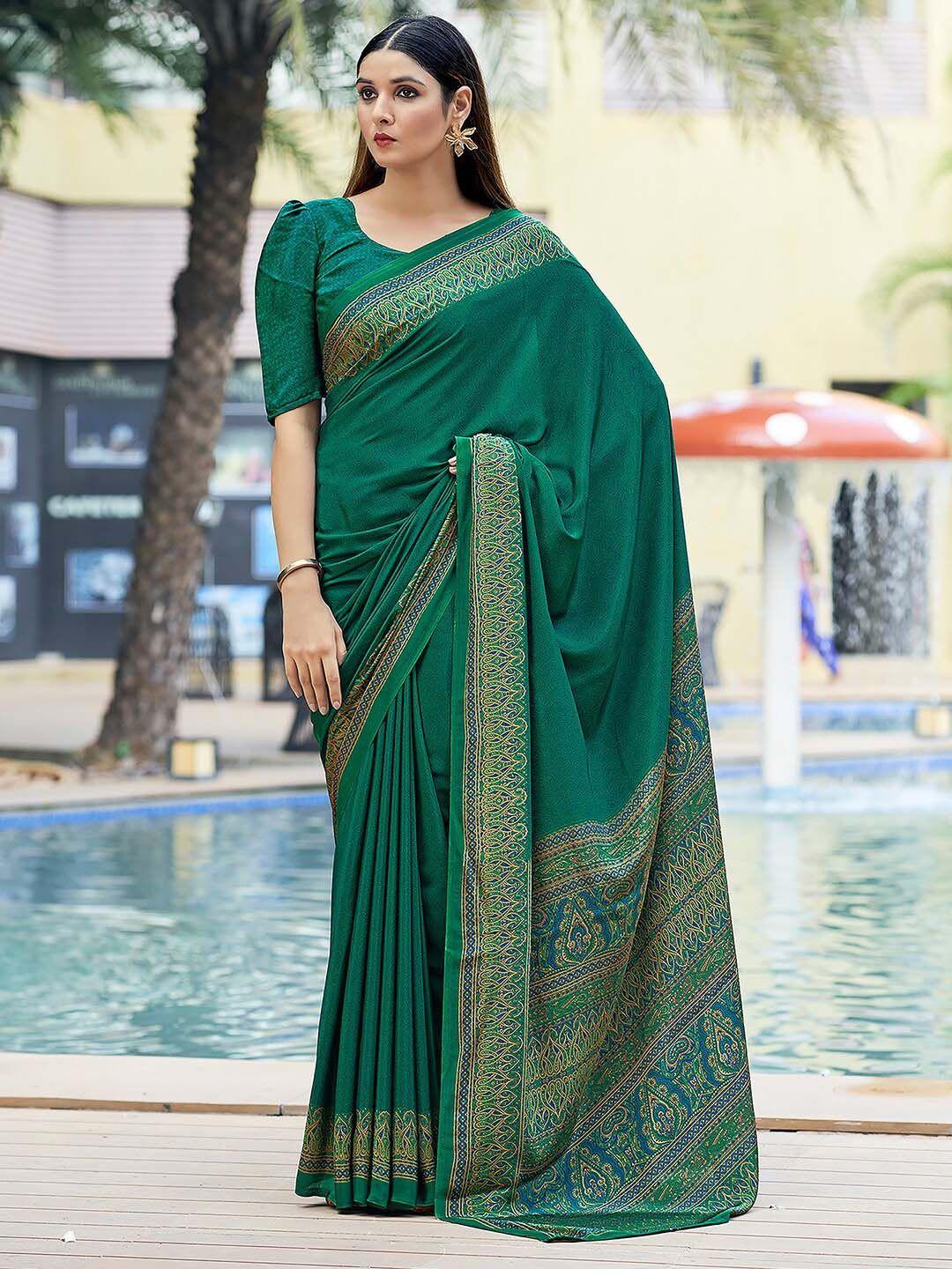 mitera ethnic motifs printed maheshwari saree