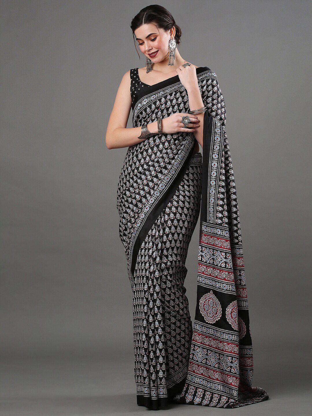 mitera ethnic motifs printed saree