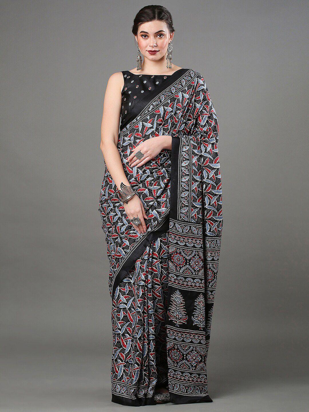 mitera ethnic motifs printed saree