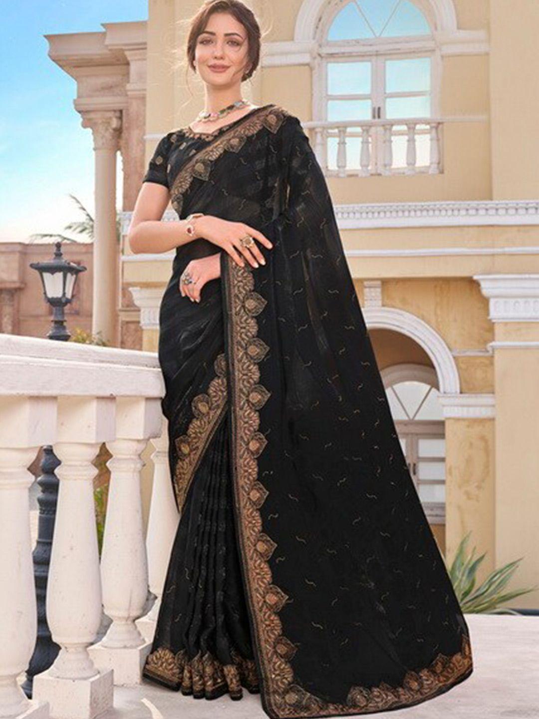 mitera ethnic motifs pure chiffon saree