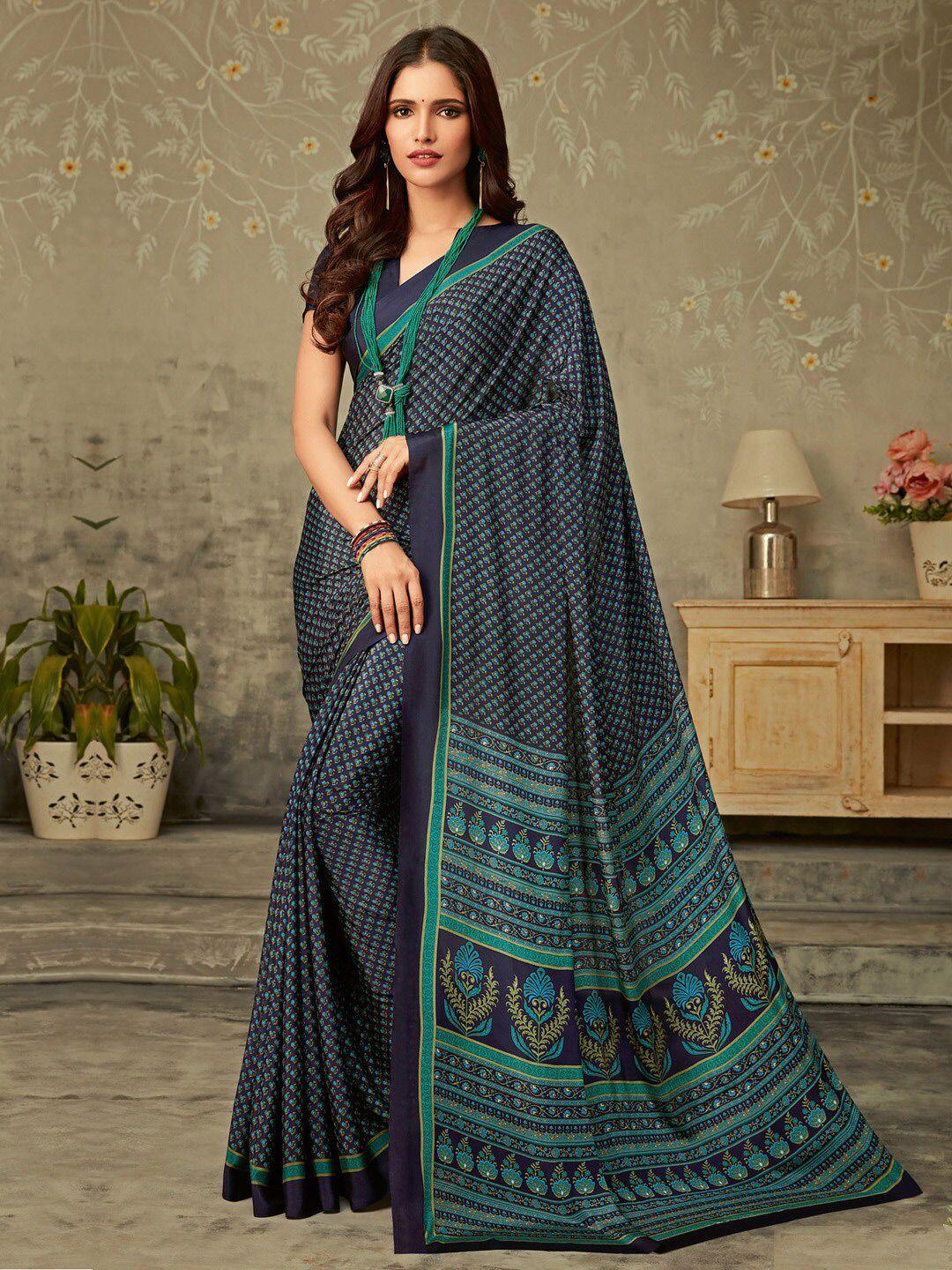 mitera ethnic motifs pure crepe bagru saree