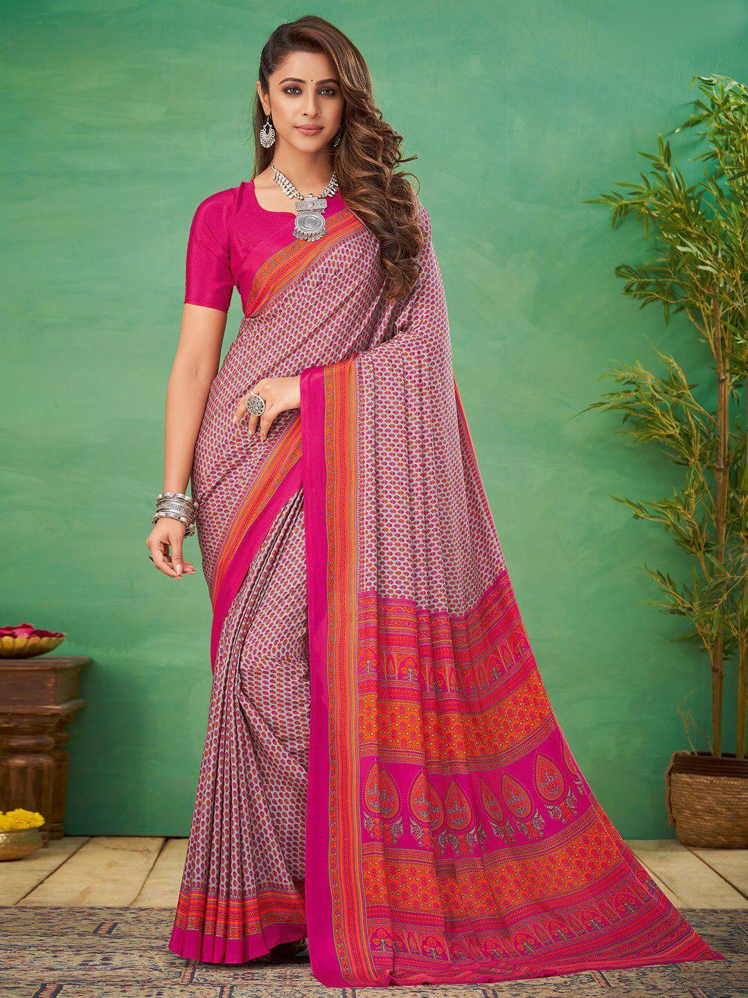 mitera ethnic motifs pure crepe bagru saree