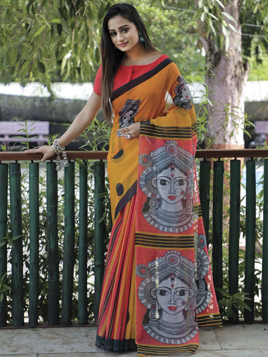 mitera ethnic motifs saree