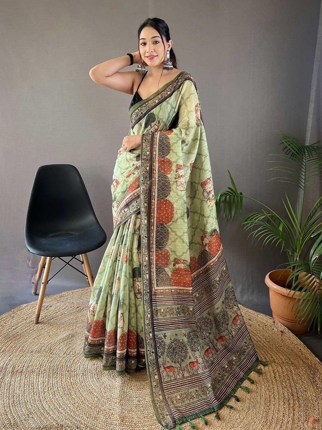 mitera ethnic motifs tussar saree