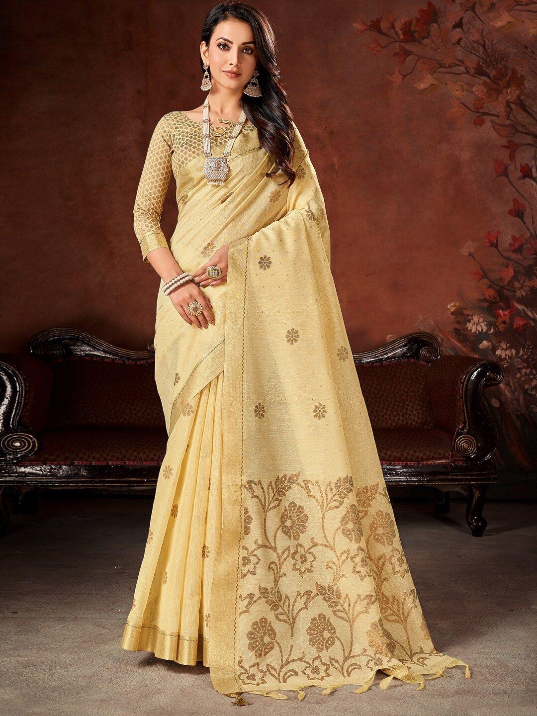 mitera ethnic motifs woven design banarasi saree