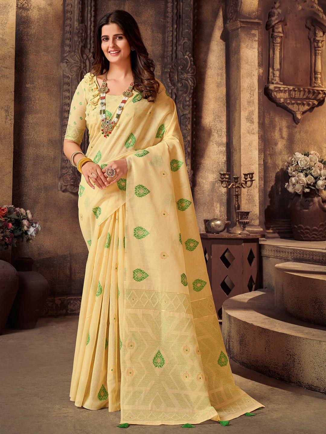 mitera ethnic motifs woven design saree