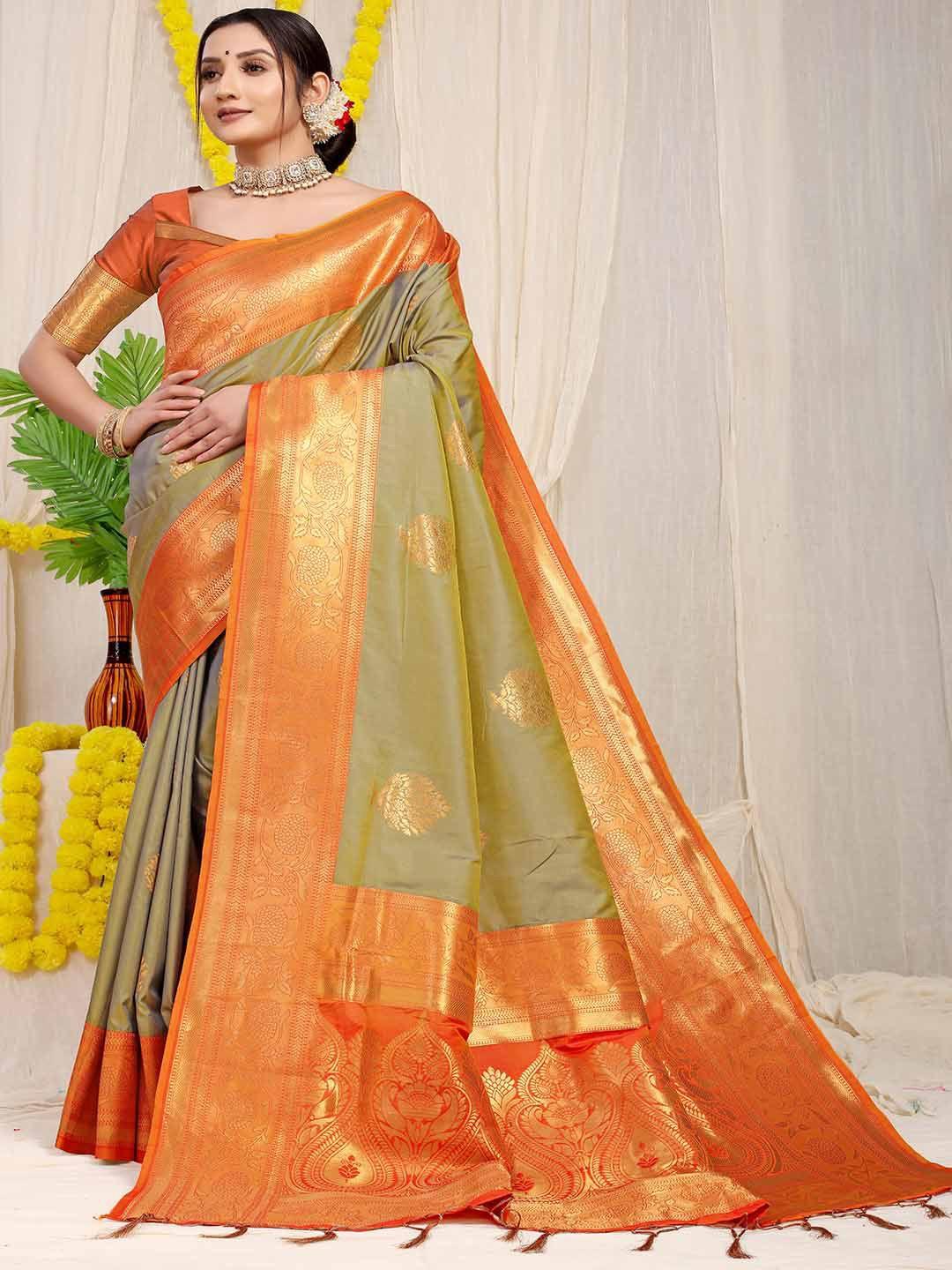 mitera ethnic motifs woven design zari art silk saree