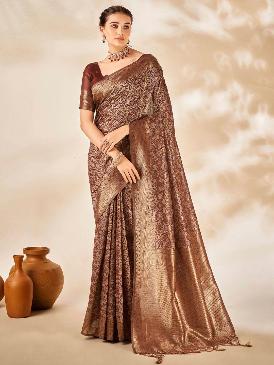 mitera ethnic motifs woven design zari banarasi saree