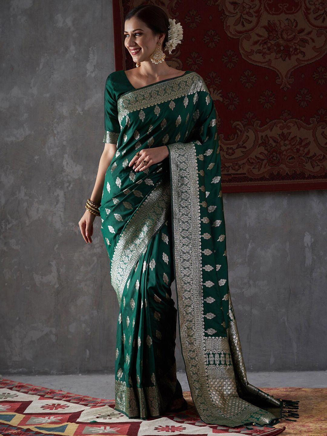 mitera ethnic motifs woven design zari kanjeevaram saree