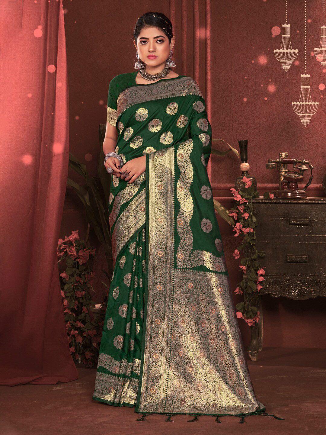 mitera ethnic motifs woven design zari saree