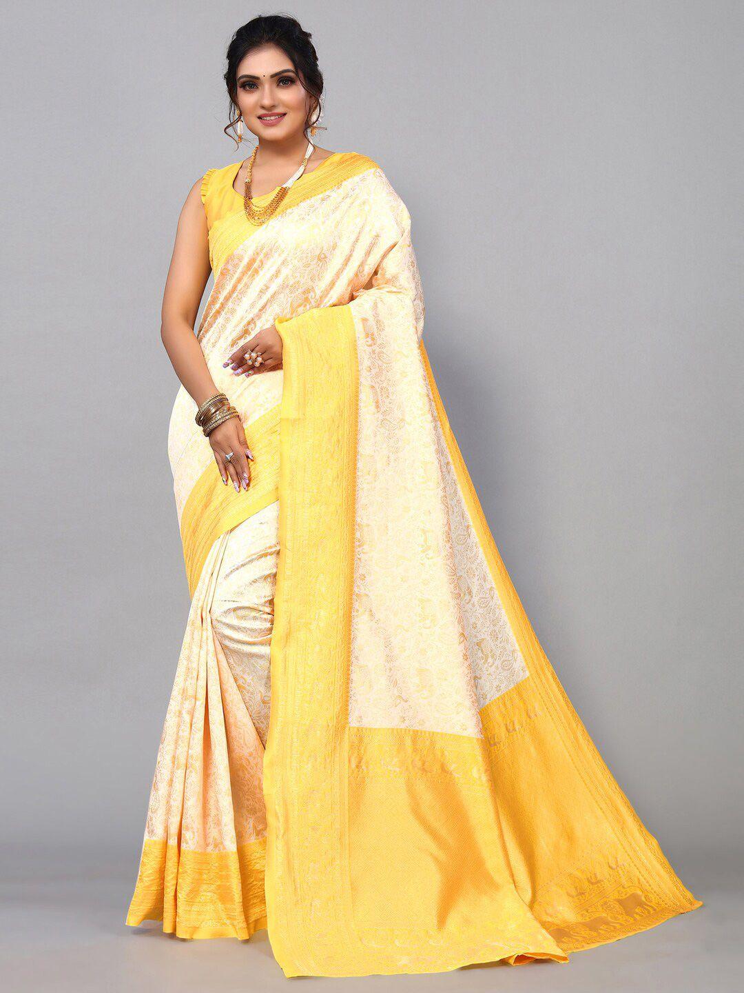 mitera ethnic motifs zari banarasi saree