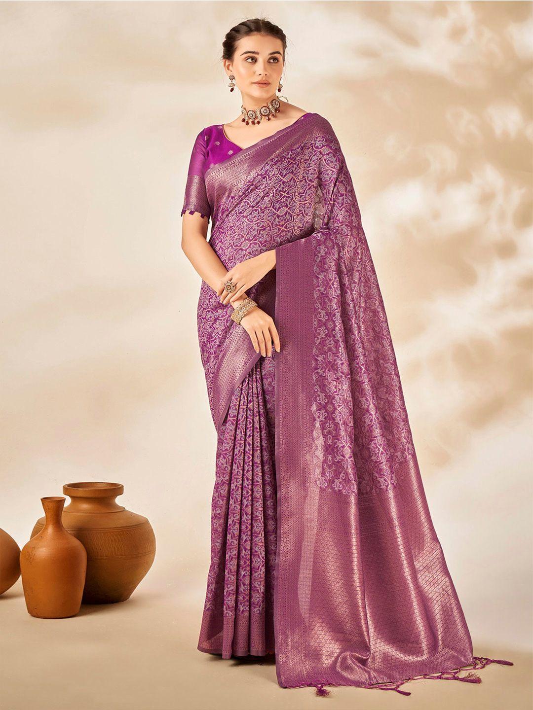 mitera ethnic motifs zari banarasi saree