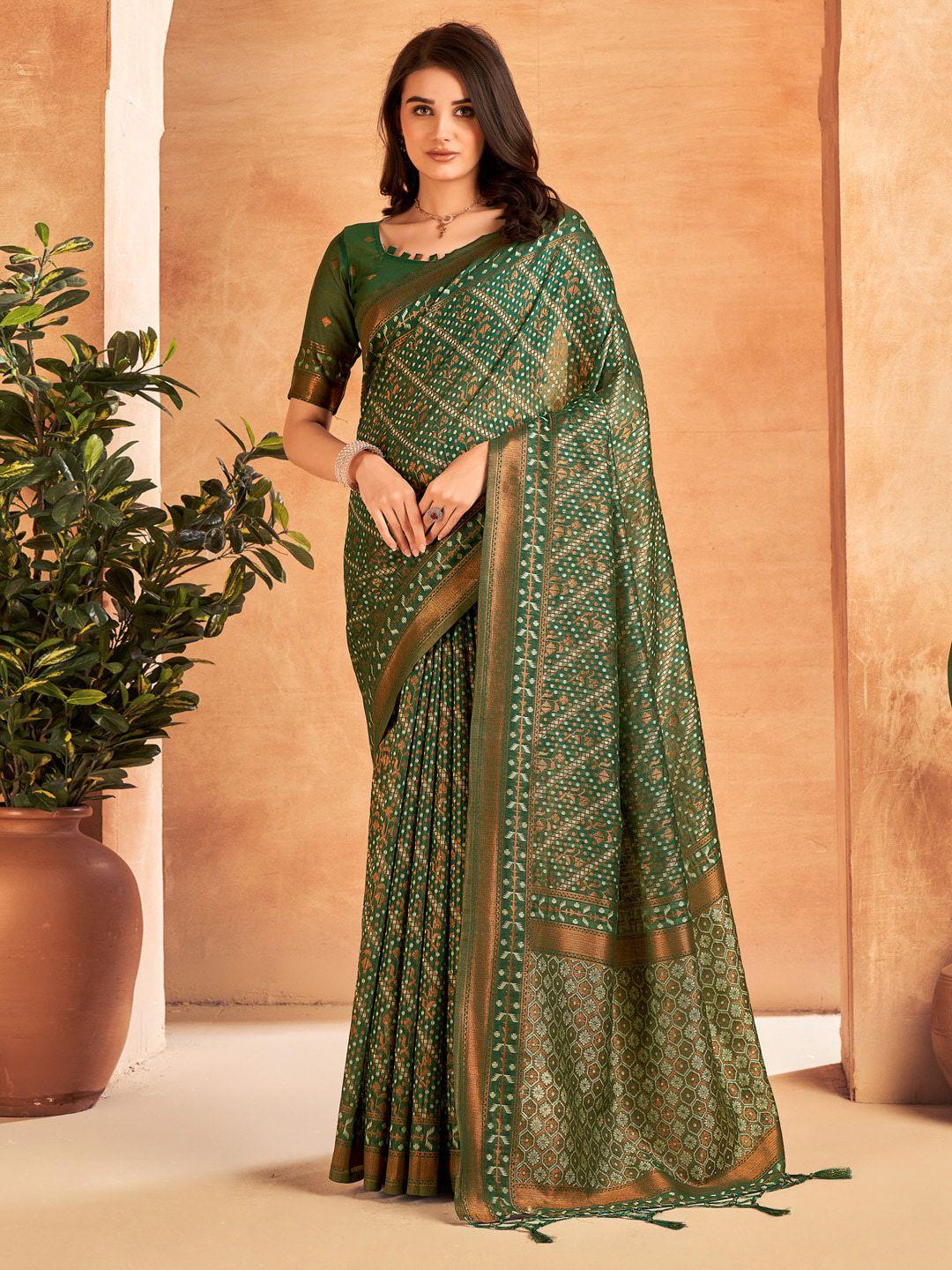 mitera ethnic motifs zari banarasi saree