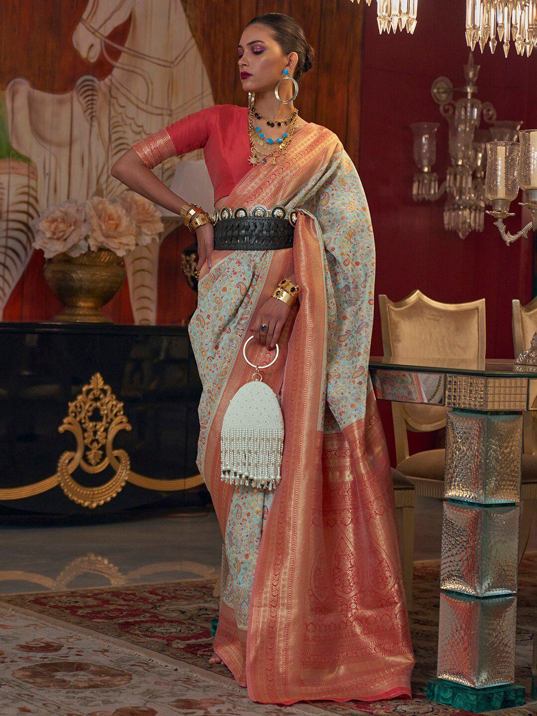 mitera ethnic motifs zari kanjeevaram saree