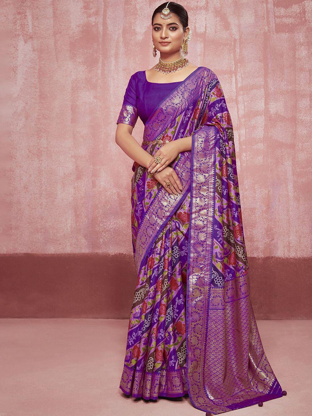 mitera ethnic motifs zari pure silk sungudi saree