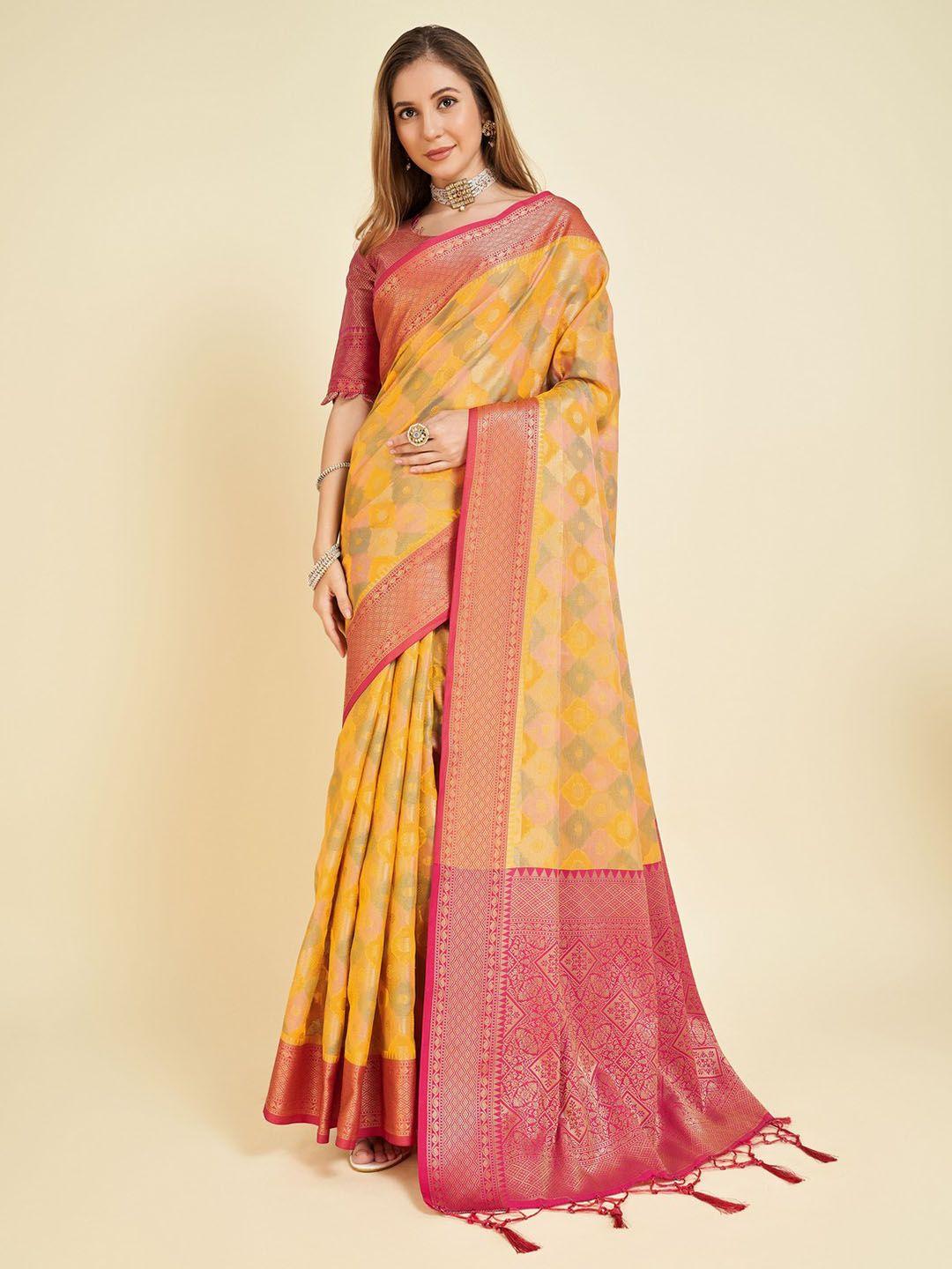 mitera floral organza saree