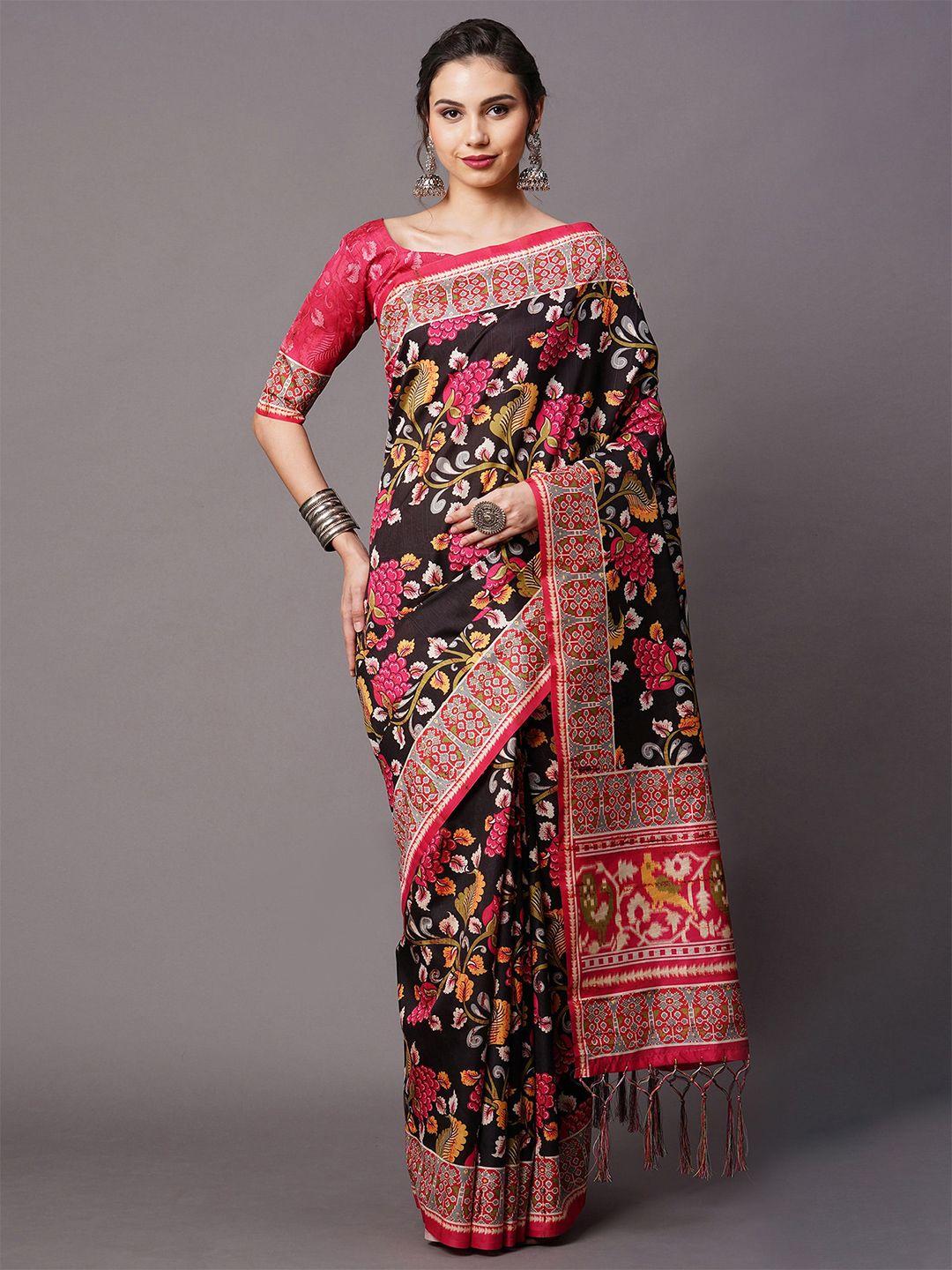 mitera floral printed bhagalpuri saree