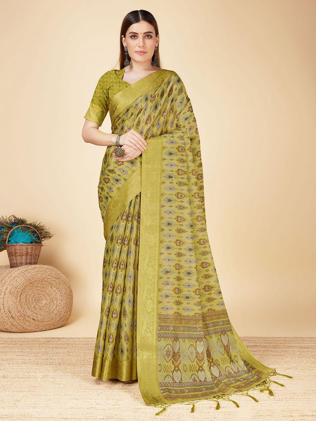 mitera floral zari pure silk saree