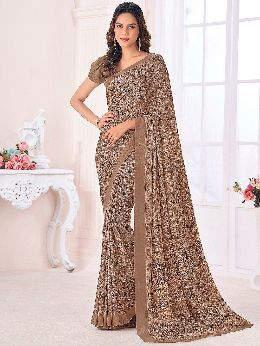 mitera geometric printed saree