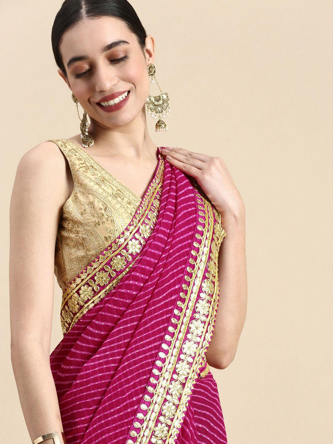 mitera leheriya gotta patti saree