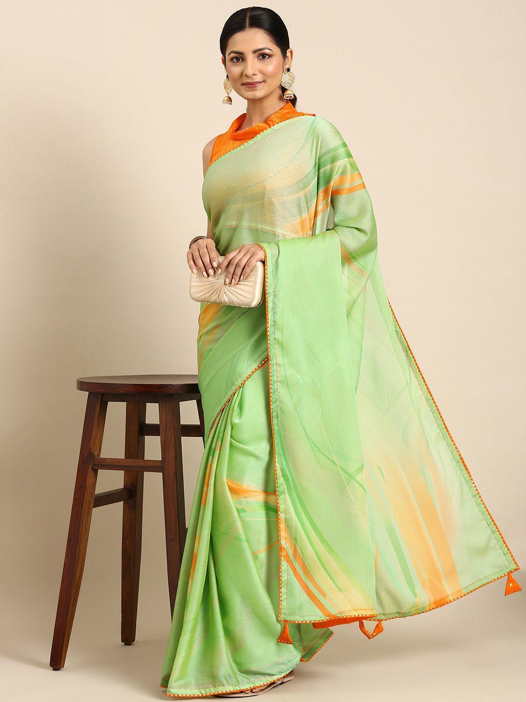 mitera printed pure chiffon saree