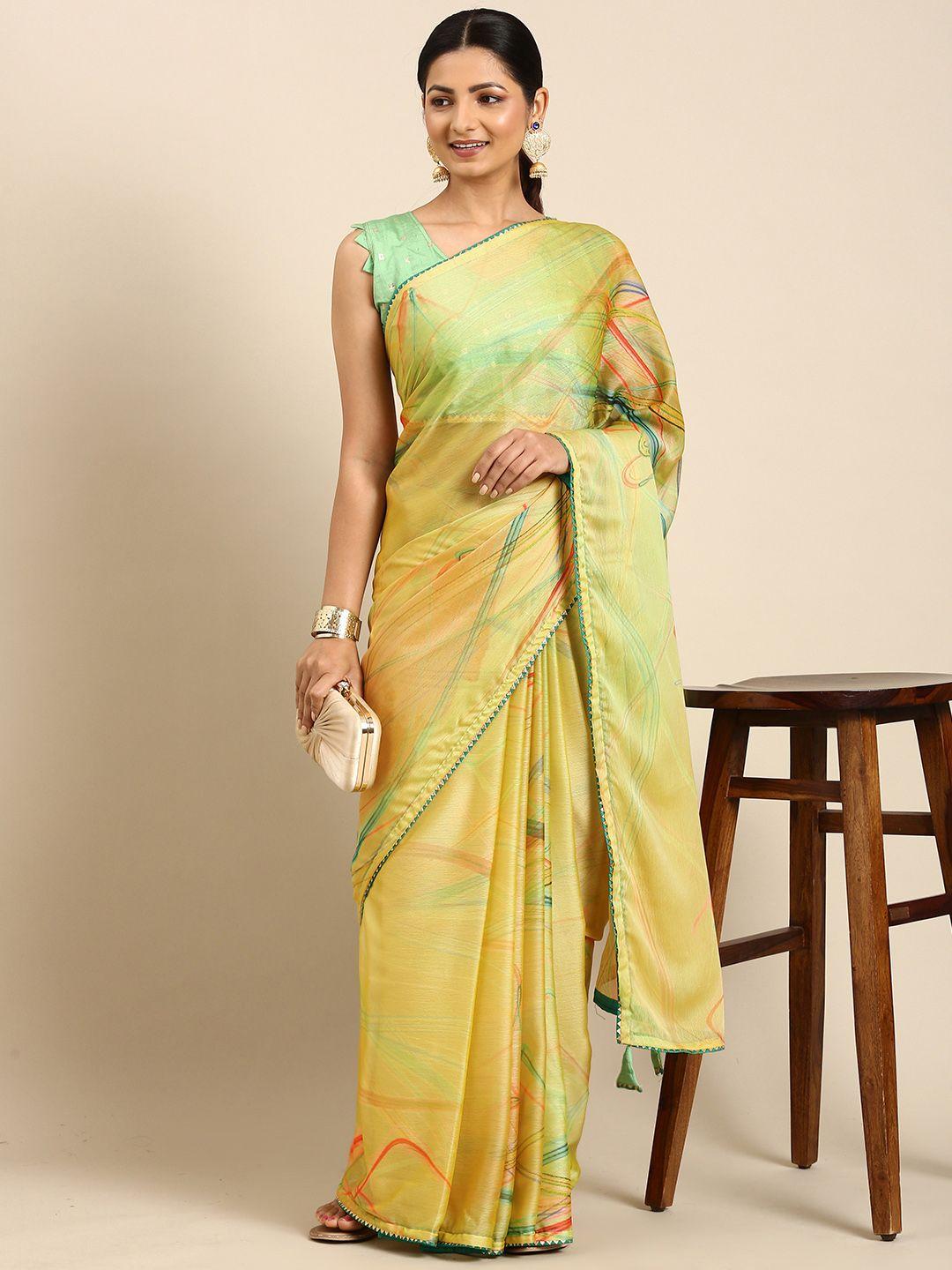 mitera printed pure chiffon saree