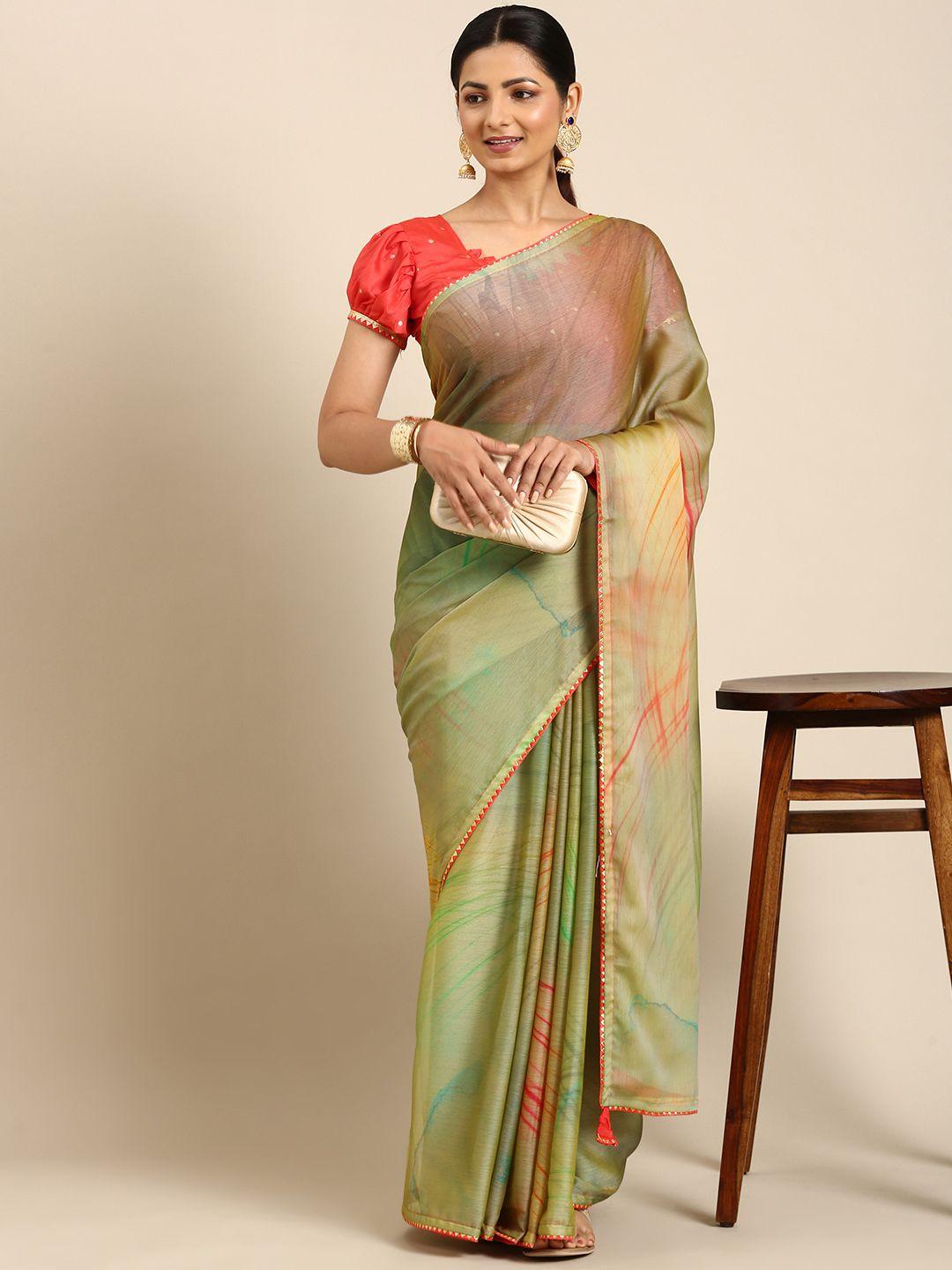 mitera printed pure chiffon saree