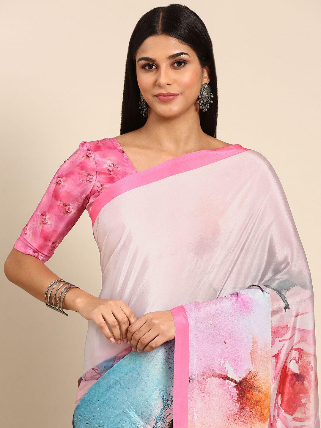 mitera printed pure silk saree