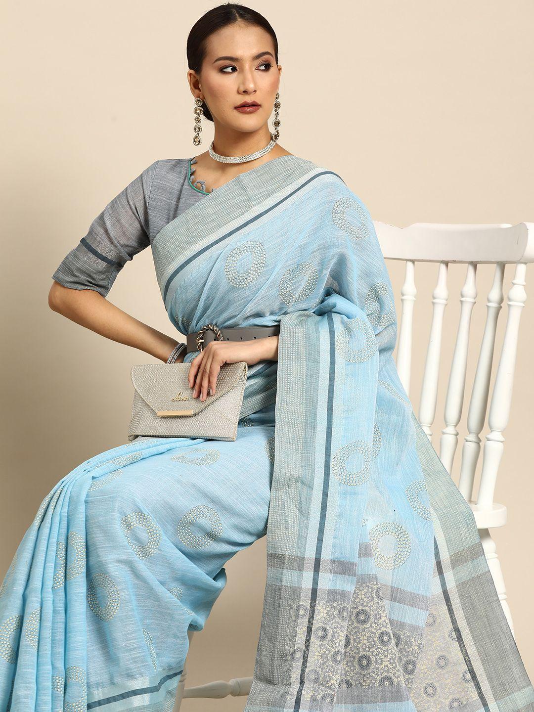 mitera pure linen saree