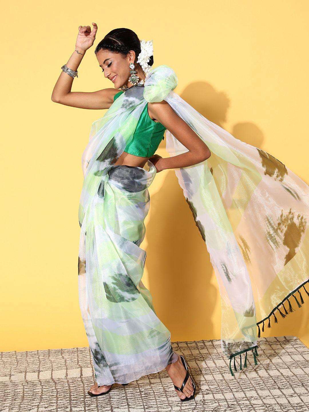 mitera tie and dye saree