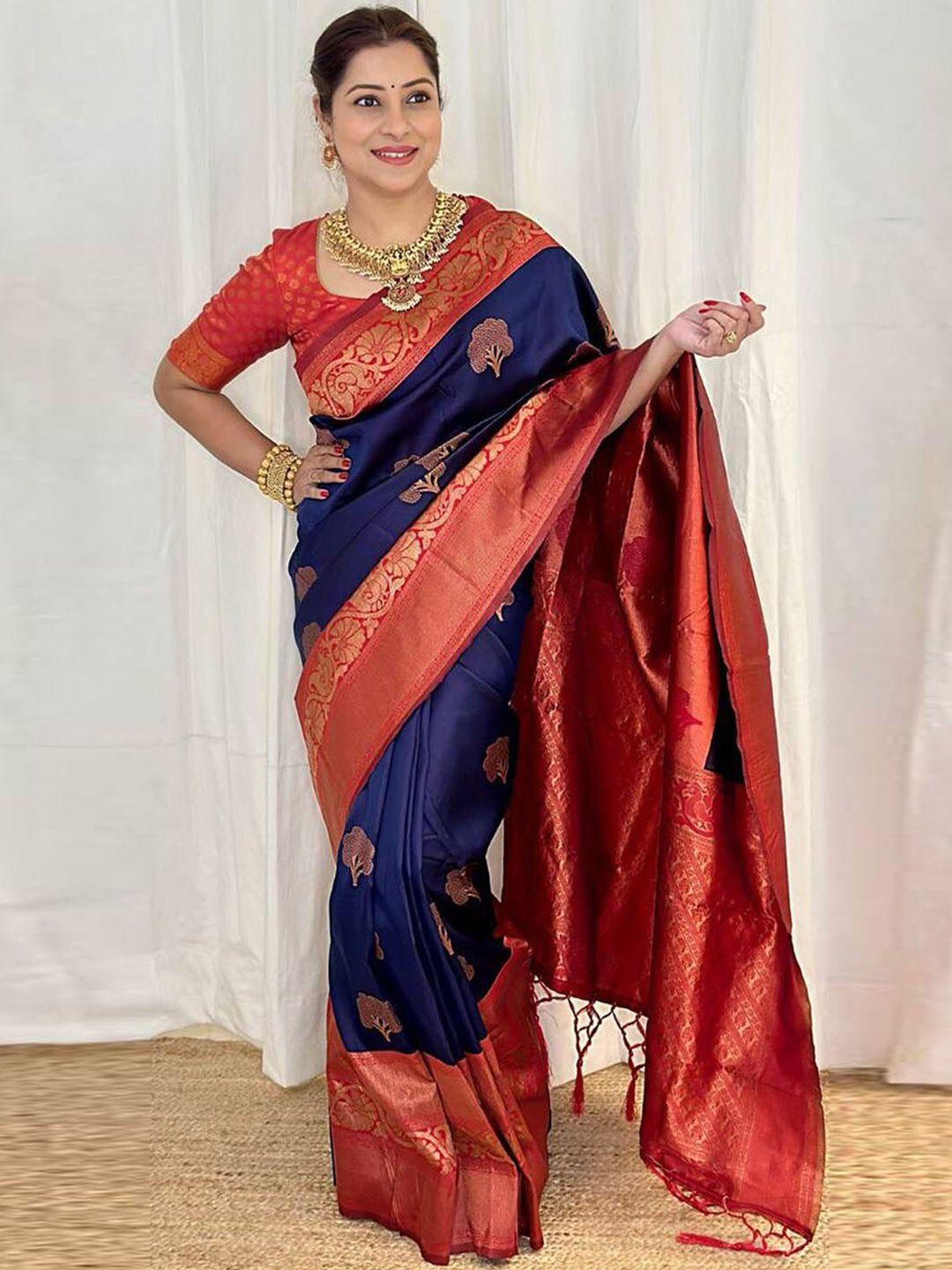 mitera woven design zari art silk saree