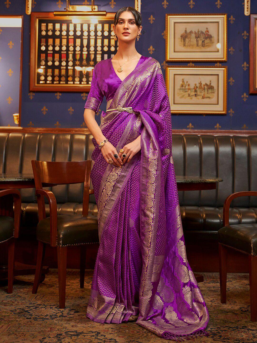 mitera woven design zari banarasi saree