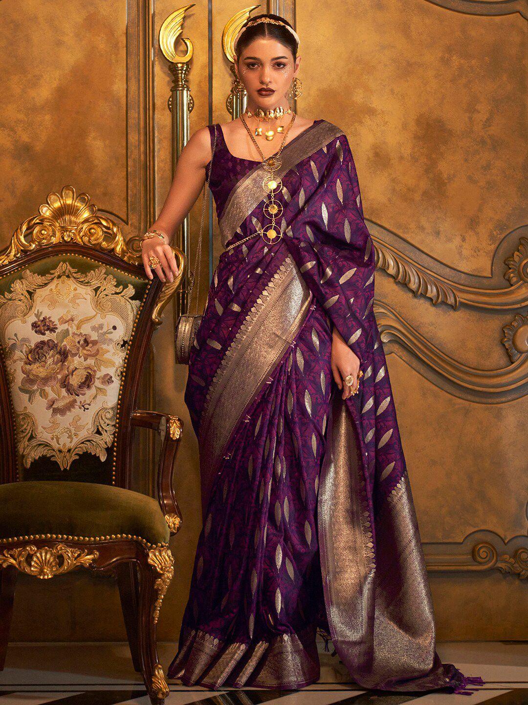 mitera woven design zari banarasi saree