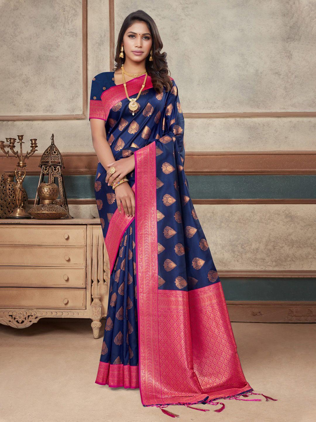 mitera woven design zari banarasi saree