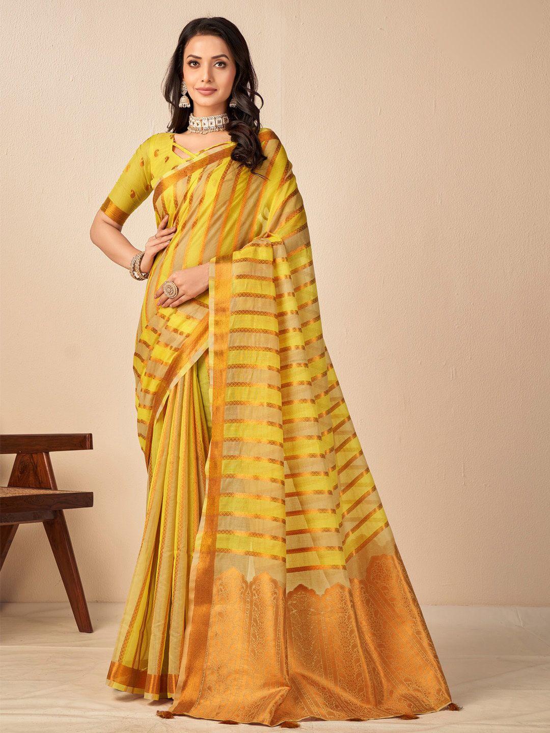 mitera woven design zari banarasi saree